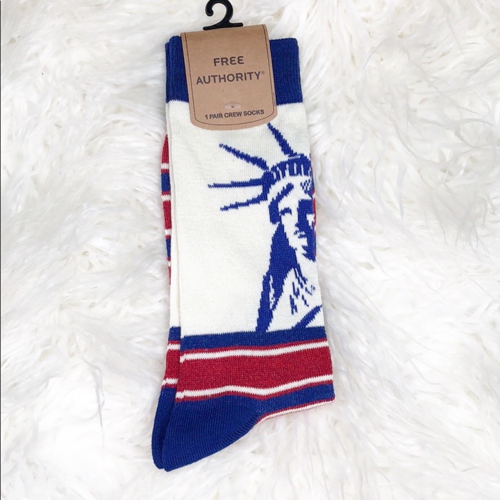 Statue of Liberty men’s crew socks